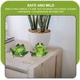 thumbnail image 3 of 3 piezas de accesorios para el salpicadero del coche, macetas verdes para plantas de interior, estatua de jardín con tres ranas, adorno de escritorio para amantes de las plantas., 3 of 6