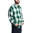 thumbnail image 5 of G-Style USA Men's Western Casual Plaid Long Sleeve Button Down Shirt Y2000 - Green - 3X-Large, 5 of 5
