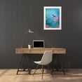 thumbnail image 3 of Fitzharris, Tim 14x18 White Modern Wood Framed Museum Art Print Titled - Rufous Hummingbird Sitting on Branch, 3 of 4