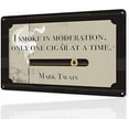thumbnail image 3 of One Cigar at A Time Man Cave Tin Sign 12" x 8" Mark Twain Quote Cigar Lounge Garage Bar Smoke Shop Decor, 3 of 4