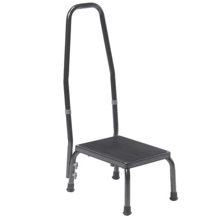 UPC: 0822383144672 | Drive Medical Footstool with Non Skid Rubber Platform and Handrail