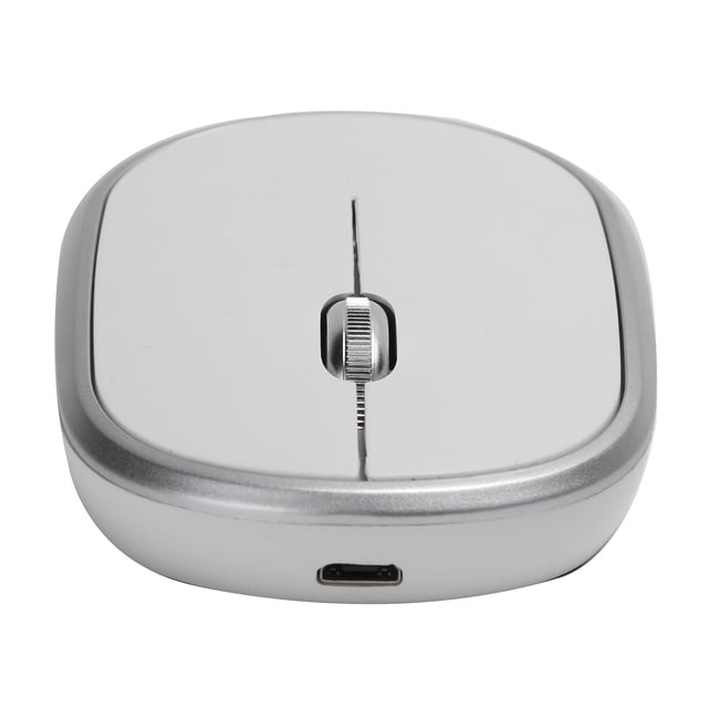 Chargable Mouse, Portable Convenient Practical Mouse for Desktop for Notebook for Office for Home White,Purple,Black,Silver