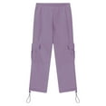 thumbnail image 5 of Karoyedx Pants for Boys Cargo Pants for Boys Pull On Trousers Kids Casual Baggy Hiking Joggers Sweatpants Teen Boy Clothes Purple Size,13-14 Years, 5 of 5