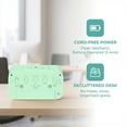 thumbnail image 6 of REGALWOVEN Small Digital Alarm Clock for Bedroom, Alarm Clocks with Big Numbers Display, Temperature, Snooze, 12/24H for Deep Sleepers Green, 6 of 6