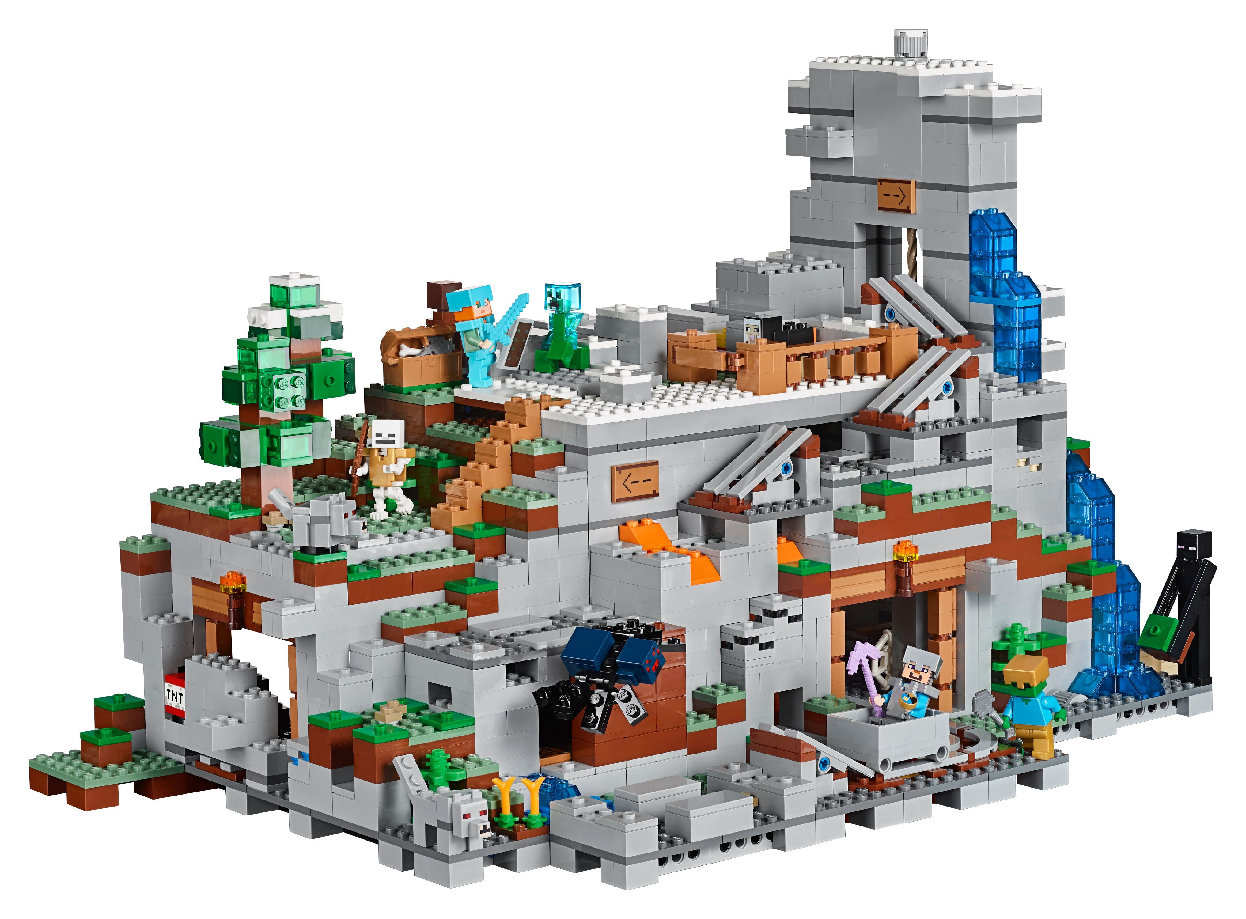 lego minecraft mountain cave walmart