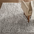 thumbnail image 2 of Everloom Royal Shag Pearl Modern Super Soft Solid Area Rug, Grey, 3'11"x5'2", 2 of 7