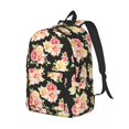 thumbnail image 2 of Daiia Rose Flowers Vintage Canvas Backpack for Men and Women ,Hiking Backpack,Travel Laptop Bag for School,Large Capacity Backpack, 2 of 8