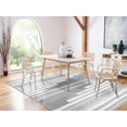 thumbnail image 3 of SAFAVIEH Kilim Adam Striped Polyester Area Rug, Ivory/Grey, 5' x 8', 3 of 9