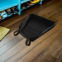 DRAFIDEEP Bottom Storage Basket for Pushchair Lightweight Black Fabric Organizer 1Set