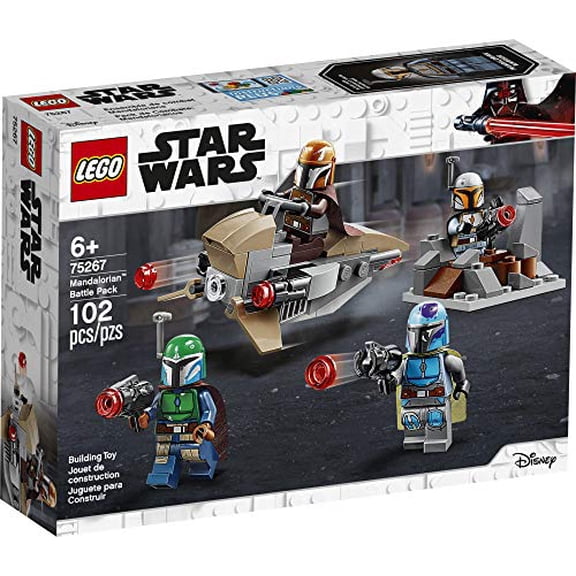 LEGO Star Wars Mandalorian Battle Pack 75267 Mandalorian Shock Troopers and Speeder Bike Building Kit; Great Gift Idea for Any Fan of Star Wars: The Mandalorian TV Series, New 2020 (102 Pieces)