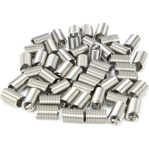 100 PCS Thread Repair Insert, M6 x 1 Helicoil Metric Thread Sleeves,  Stainless Steel Wire Thread Sheaths with Different Length to Choose for  Thread