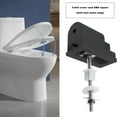 thumbnail image 2 of Lefu Toilet seat replacement hinge set ABS base silent slow drop hinge black, 2 of 9