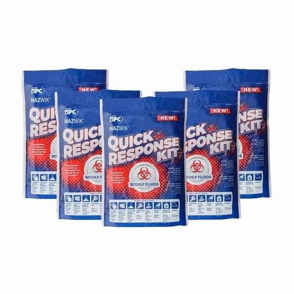 Brady Spill Kit, 0 gal Volume Absorbed per Kit, Bag, Green SKHAZ-QRK-BF5