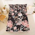 thumbnail image 5 of Homewish Spooky Skull Skeleton Queen Sheets,Gothic Romantic Rose Queen Sheet Sets,Halloween Bed Set,4pcs,1 Flat Sheet, 1 Fitted Sheet and 2 Pillowcases, 5 of 6