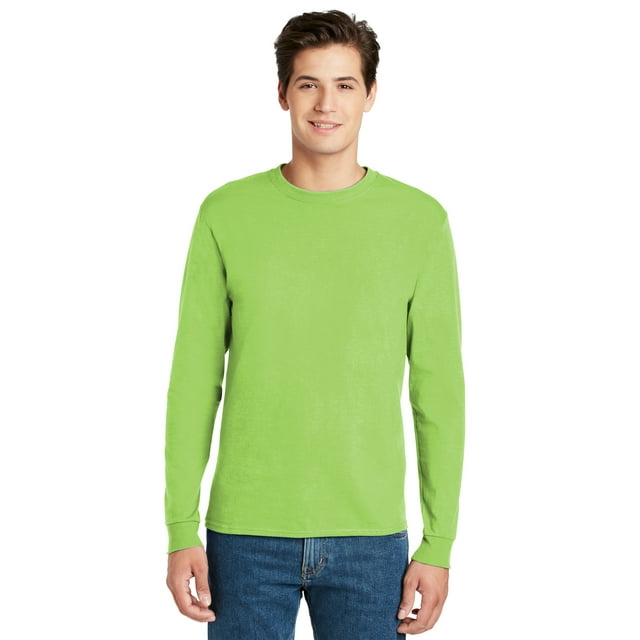 Hanes® - Camiseta de manga larga 100% algodón auténtico. 5586 hanes 5586