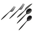 thumbnail image 1 of Godinger 84212 18-10 Milano Stainless Steel Flatware Set, Midnight - 20 Piece, 1 of 1