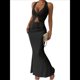 thumbnail image 2 of Conjunto de Dos Piezas para Mujer: Top con Cuello Halter y Falda con Frontal, Conjunto de Verano. Negro XL, 2 of 10