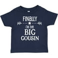thumbnail image 3 of Inktastic Finally I'm the Big Cousin Boys or Girls Toddler T-Shirt, 3 of 5
