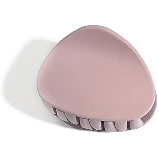 Bonita pinza para el pelo con forma de plátano de color caramelo para mujeres y niñas, diseño a presión, moderna y fácil de usar (color: lavanda 02)