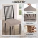 thumbnail image 2 of Set de 4 Fundas para Asientos de Silla de Comedor SearchI Jacquard Waffle Taupe, 2 of 8