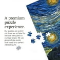 thumbnail image 2 of Lantern Press 1000 Piece Jigsaw Puzzle, Port Townsend, Washington, Starry Night, Van Gogh, 2 of 5