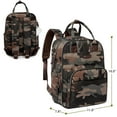 thumbnail image 4 of Ruvalino Baby Diaper Backpack for Infants and Toddlers, Travel Bag with Extra Durable Fabric and Foldable Changing Pad, Waterproof, Green Camo, 4 of 8