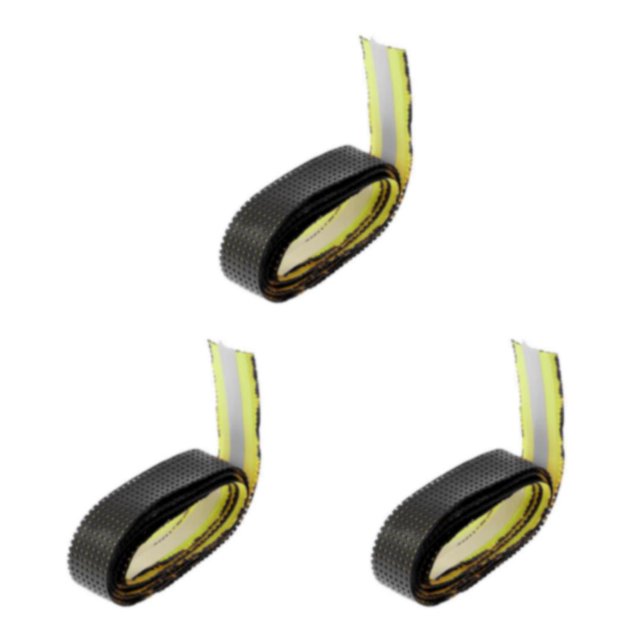 Transemion Anti Slip Racket Roll Tennis Handle Grip Wrap Tape Black 110x2.5x0.2CM 3Set