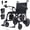 2 Batteries + Bluetooth + Rear Control, variant on 22 lbs Carbon Fiber Electric Wheelchair for Adults, 29-Mile Range Lightweight Foldable Motorized Power Wheelchair with Dual Batteries, Portable Airline-Approved Travel Chair