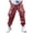 Red, variant on Cargo Pants for Men Elastic Waist Drawstring Joggers Hiking Pants with Pockets Size L2