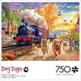 thumbnail image 1 of Buffalo Games - Dog Days - Racing the Train - 750 Piece Jigsaw Puzzle, 1 of 5