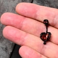 thumbnail image 7 of Body Candy Womens Steel Black Piercing Passion Heart Skull Mens Double Mount Belly Button Ring, 7 of 7