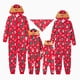 thumbnail image 1 of Conjuntos de pijamas familiares navideños con capucha y estampado integral de renos en 3D, 1 of 5