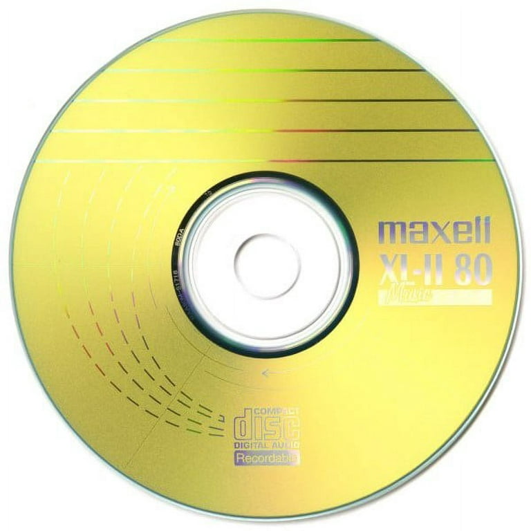 Maxell CDR XL II 700MB 52x Speed 80 Min Digital Audio Recordable Music CD  Discs Spindle Pack 25