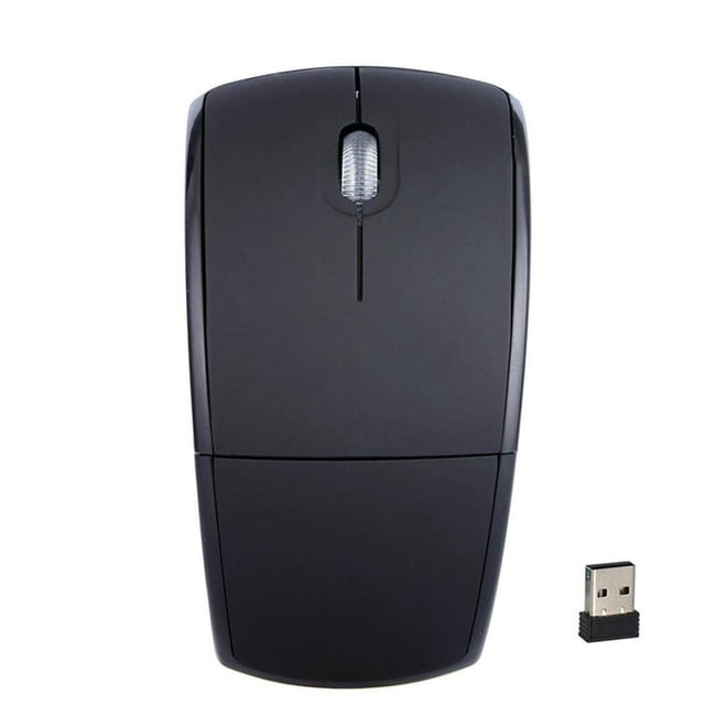 Souris Sans Fil 2.4GHz Pliable Souris de Jeu Optique avec Récepteur USB pour PC Portable Gris