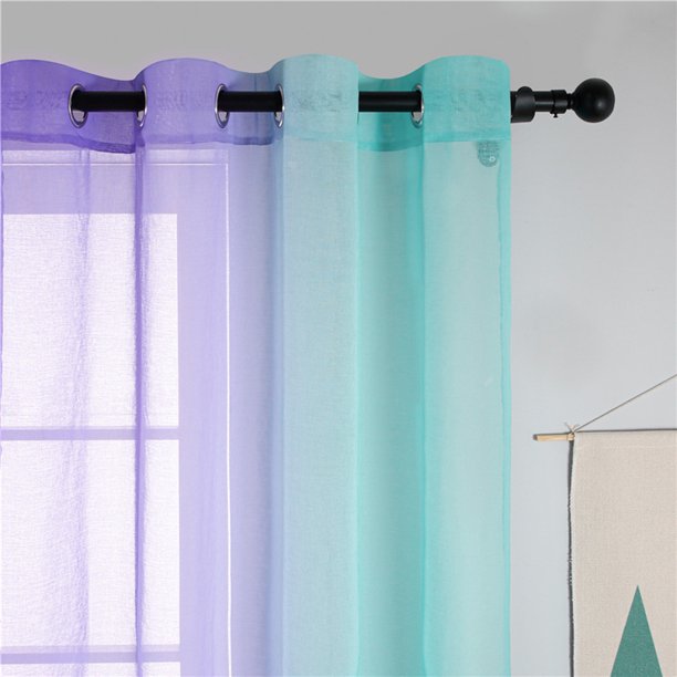 Innerwin Sheer Grommet Curtains Top Eyelet Window Curtain Drapes Voile