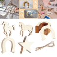 thumbnail image 4 of 36 Piezas Forma Piezas de sin terminar Rodajas de DIY Artesanía Adornos Decoración para Adornos Boda Chip BLESIY Rebanadas sin terminar, 4 of 7