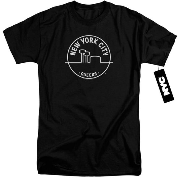 New York City See Nyc Queens Adult Tall T-Shirt 18/1 T-Shirt Black