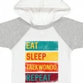 thumbnail image 4 of Inktastic Martial Arts Eat Sleep Taekwondo Repeat Boys or Girls Baby Bodysuit, 4 of 5