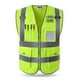 thumbnail image 4 of Chaleco de Seguridad Frontal con Cremallera de Visibilidad con Múltiples Bolsillos Y Tiras Reflectantes, Premium, 3 Tamaños 2 Colores Opcionales XL Macarena  Chaleco de seguridad para ropa de trabajo, 4 of 8