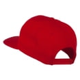 thumbnail image 3 of Old English J Embroidered Flat Bill Cap - Red OSFM, 3 of 5