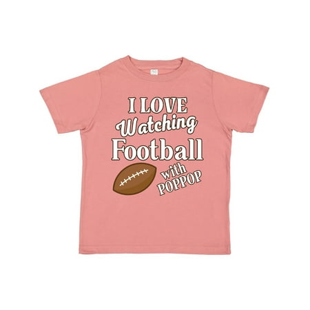 

Inktastic PopPop Football Watching Grandson Gift Gift Toddler Boy or Toddler Girl T-Shirt