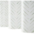 thumbnail image 5 of Green and White Shower Curtain Herringbone Fabric Shower Curtain Zig Zag Inky Chevron Farmhouse Shower Curtain Zigzag Modern Shower Curtain for Bathroom Waterproof Hooks Included 70x72 inch, 5 of 6