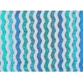 thumbnail image 2 of Zelouf Tulle With 3 Colors Sequins Wave Band  , Sewing, DIY, Crafts Fabric by the Yard, Black/turq, 3 Yard, 2 of 2