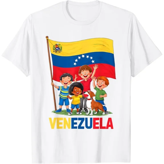 Hot Trending Hispanic Heritage Month Venezuela Boys Girls T-Shirt S-5Xl Birthday Gifts; For Men & Women