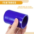 thumbnail image 6 of Unique Bargains 1 Set 48mm 1.89" ID Silicone Hose Cap W/ Clamp Intake Vacuum Hose End Plug for Car Silicone Blue, 6 of 6