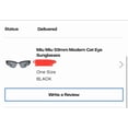 thumbnail image 4 of Miu Miu SMU 04U Cat Eye Rhinestone Black Women Sunglasses 59mm, 4 of 6