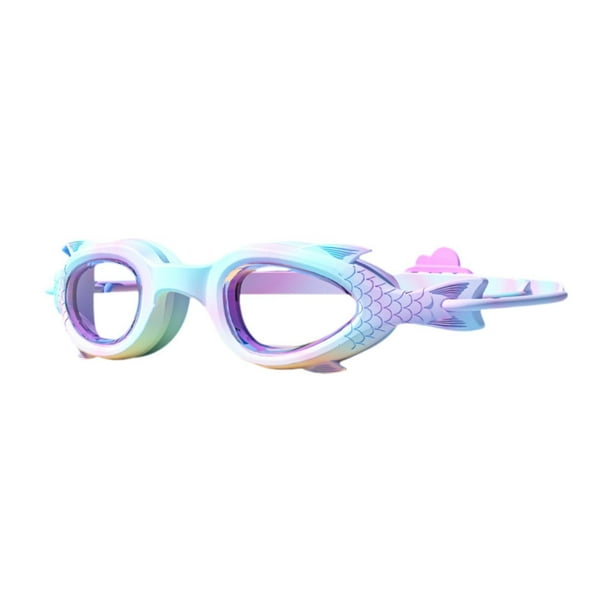 Gafas de natación para niños, impermeables, antivaho, ajustables, para el mar, regalo de verano para niños y niñas. Violeta