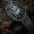 thumbnail image 4 of Nkmbld Portable Wristwatches Smart Sports Watch HD Bracelet Advanced Bluetooth Calling and Extra Long Battery Customised Dials, Black, 4 of 7