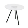 thumbnail image 4 of Table Ronde Portable Pliable Stable Mobilier Multifonctionnel Durable Trois Pieds Rétractable Bureau de Salle à Manger pour Cuisine Plage Randonnée Clair, 4 of 10