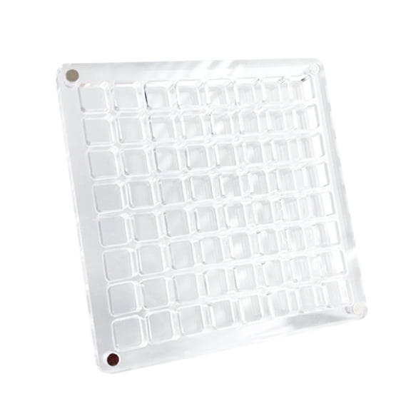 Magnetic Display Box Transparent Seashell Storage Case Organizer for Jewelry Crystals Nail Art Beads 4.6in,0.6in per grid